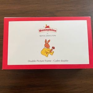 Royal doulton double baby picture frame